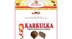 Desktop Screenshot of karlova-pekarna.cz